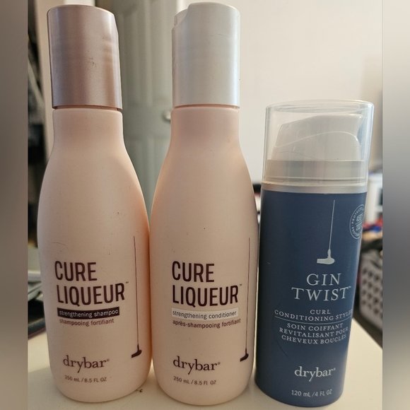 Drybar Other - Drybar Cure Liqueur Shampoo and Conditioner with Gin Twist Curl Cream